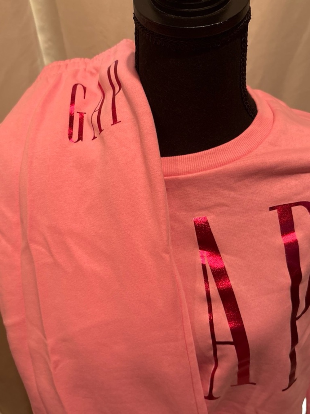 GAP Pink Logo Pull-On Joggers